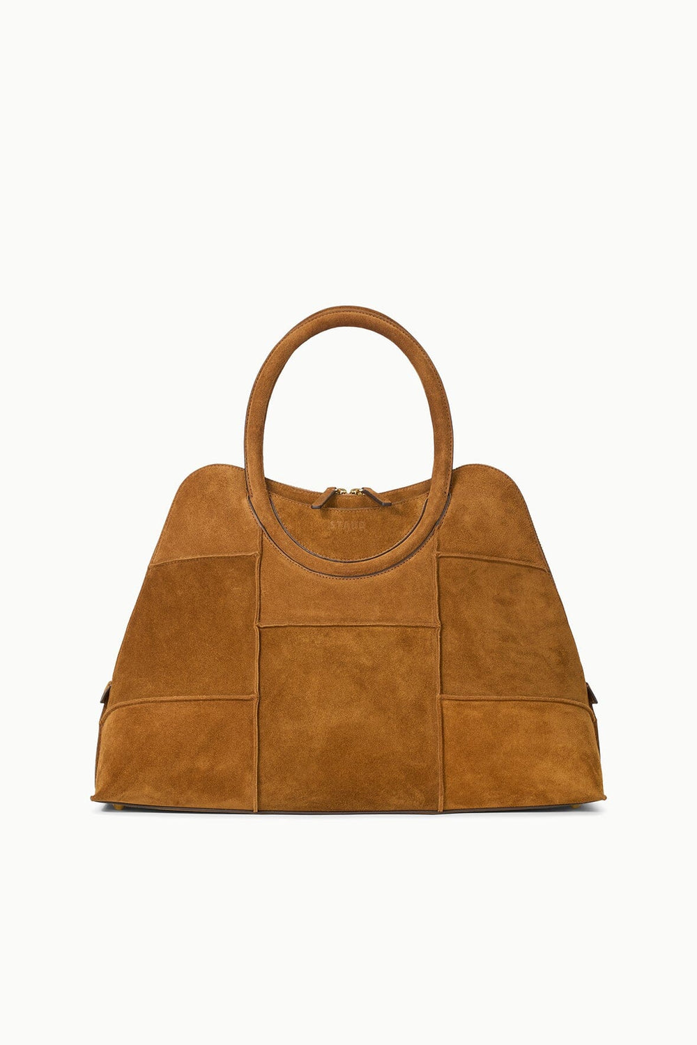 NAOMI SATCHEL TAN SUEDE