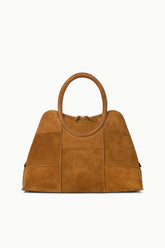 NAOMI SATCHEL TAN SUEDE