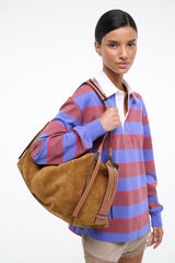 HAROLD HOBO BAG TAN SUEDE