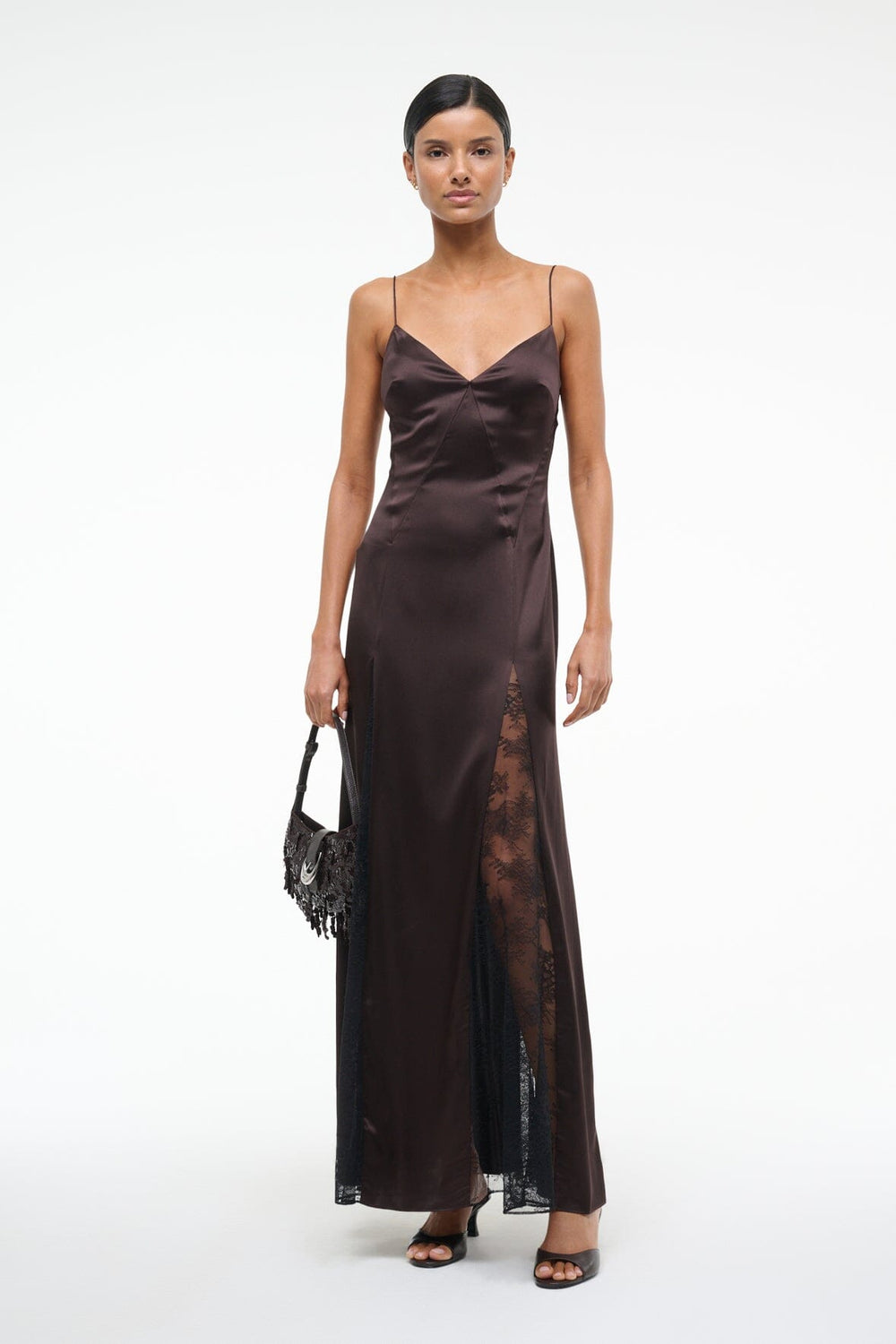 TRINITY SILK DRESS EARTH