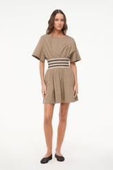 AMY MINI DRESS TAUPE