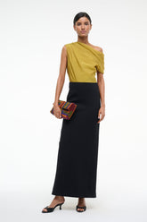 TOPAZ DRESS CHARTREUSE/BLACK