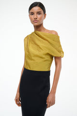 TOPAZ DRESS CHARTREUSE/BLACK