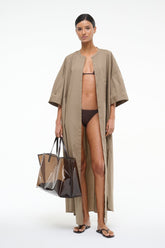 ENZO MAXI DRESS TAUPE