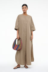 ENZO MAXI DRESS TAUPE