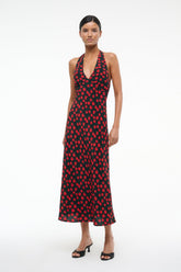 LUCCA DRESS ON THE VINE BLACK