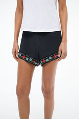VON SILK SHORT BLACK