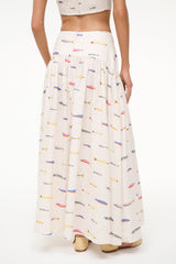 PROCIDA LINEN SKIRT POP SARDINES IVORY