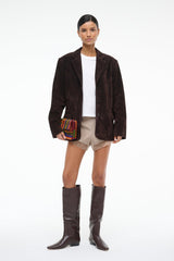 NATALIE SUEDE JACKET ESPRESSO