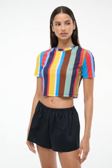 FERNANDA COVERUP TOP MARKET STRIPE