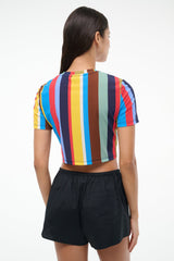 FERNANDA COVERUP TOP MARKET STRIPE