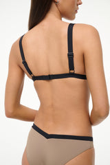 VENTURA BIKINI TOP TAUPE/BLACK