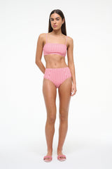 DEVON HIGH RISE BIKINI BOTTOM MONTAUK STRIPE