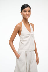 CORSO LINEN TOP NATURAL