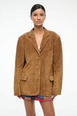 NATALIE SUEDE JACKET TAN