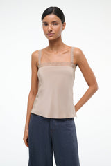 VERONICA SILK TOP DUNE