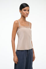 VERONICA SILK TOP DUNE