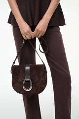 BELLA SADDLE BAG ESPRESSO SUEDE