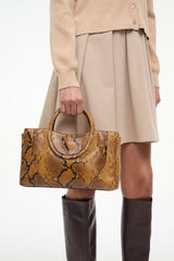MAUDE MINI SATCHEL BAG SNAKE