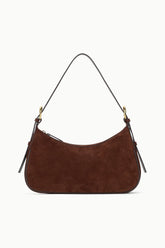 PINE SHOULDER BAG MAHOGANY SUEDE
