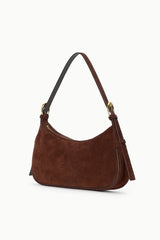 PINE SHOULDER BAG MAHOGANY SUEDE