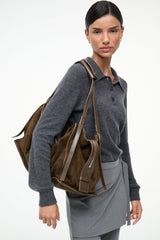 LARGE HAROLD BAG TRUFFLE SUEDE