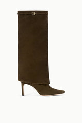 WALLY FOLDOVER HIGH HEEL BOOT TRUFFLE