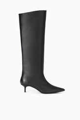 SEBASTIAN KITTEN HEEL BOOT BLACK