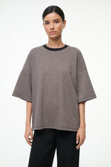 CAPSULE TOP HOUNDSTOOTH