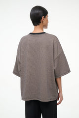 CAPSULE TOP HOUNDSTOOTH