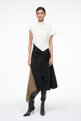 DAVINA DRESS BLACK MULTI