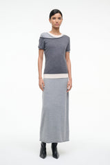 LYRIC DRESS HEATHER GREY MULTI