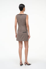 SKYLA DRESS HOUNDSTOOTH