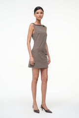 SKYLA DRESS HOUNDSTOOTH