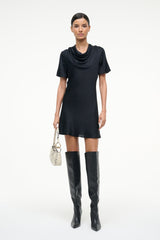 IRIS SILK DRESS BLACK
