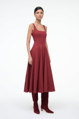 WELLS DRESS SANGRIA