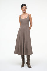 WELLS DRESS HOUNDSTOOTH
