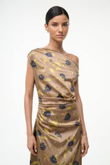PHARE SILK DRESS VINTAGE FLORAL