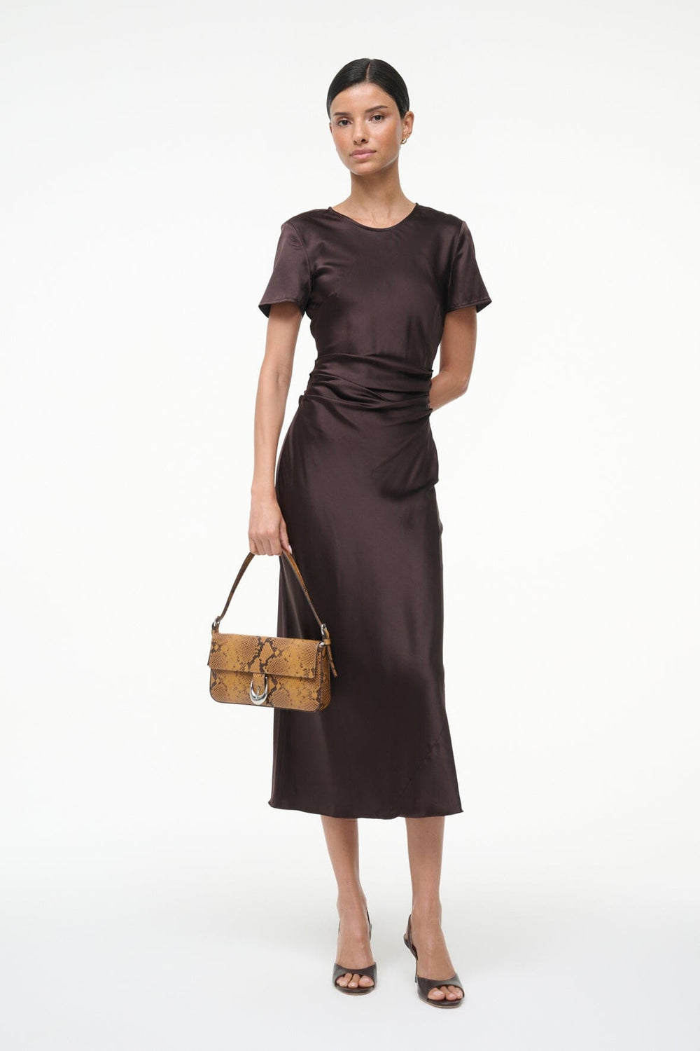 MARCEL SILK DRESS EARTH