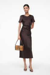 MARCEL SILK DRESS EARTH