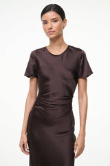 MARCEL SILK DRESS EARTH