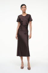 MARCEL SILK DRESS EARTH
