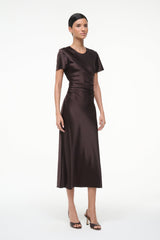 MARCEL SILK DRESS EARTH