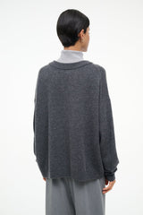 DORIS CASHMERE SWEATER CHARCOAL