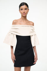HARPER DRESS BLACK IVORY