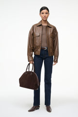 EUGENE LEATHER JACKET TRUFFLE