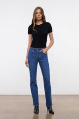 TEDDY STRETCH STRAIGHT JEAN STONE BLUE