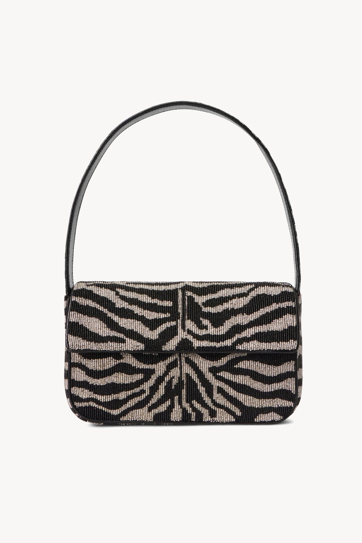 TOMMY BEADED BAG BLACK WHITE