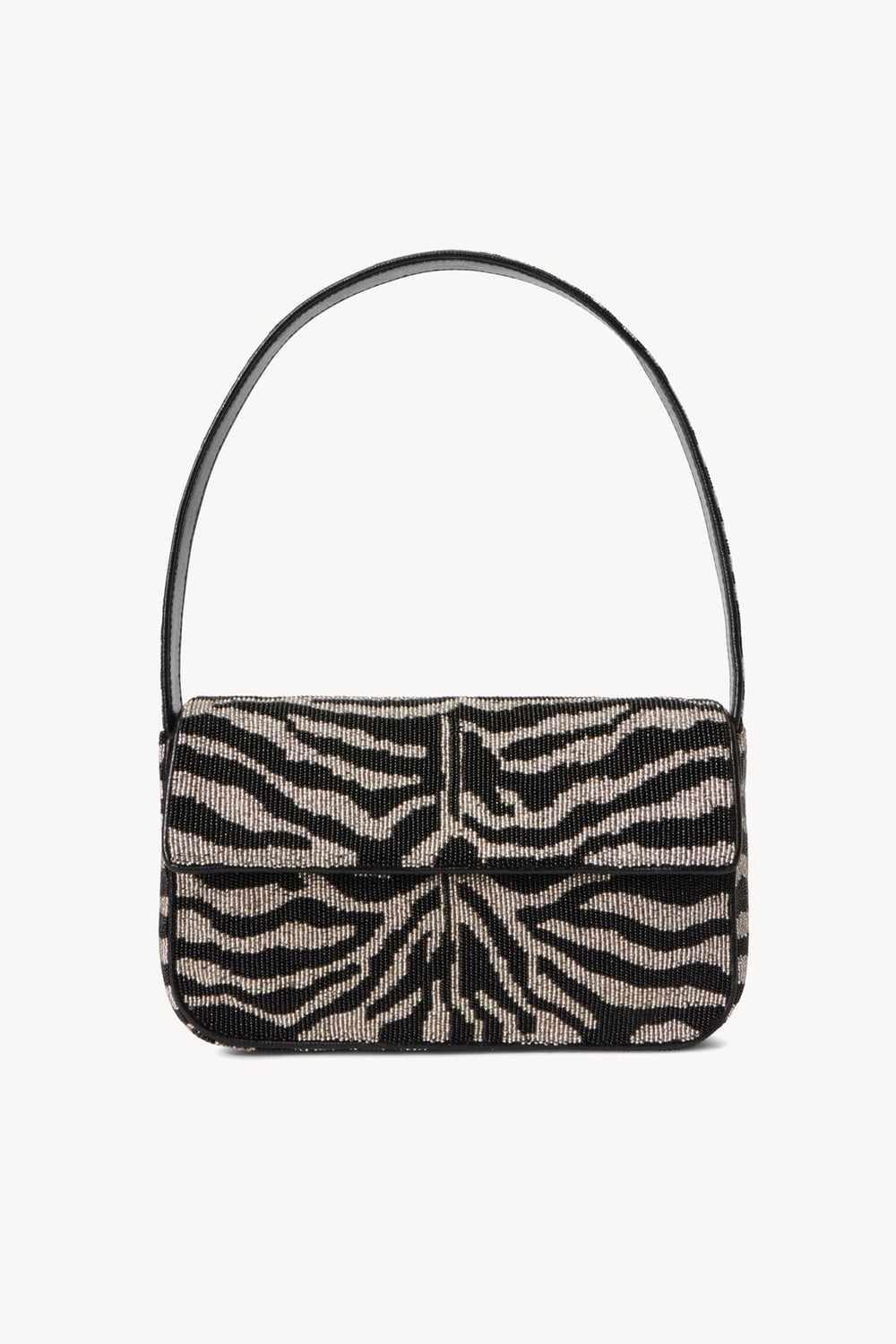 TOMMY BEADED BAG BLACK WHITE