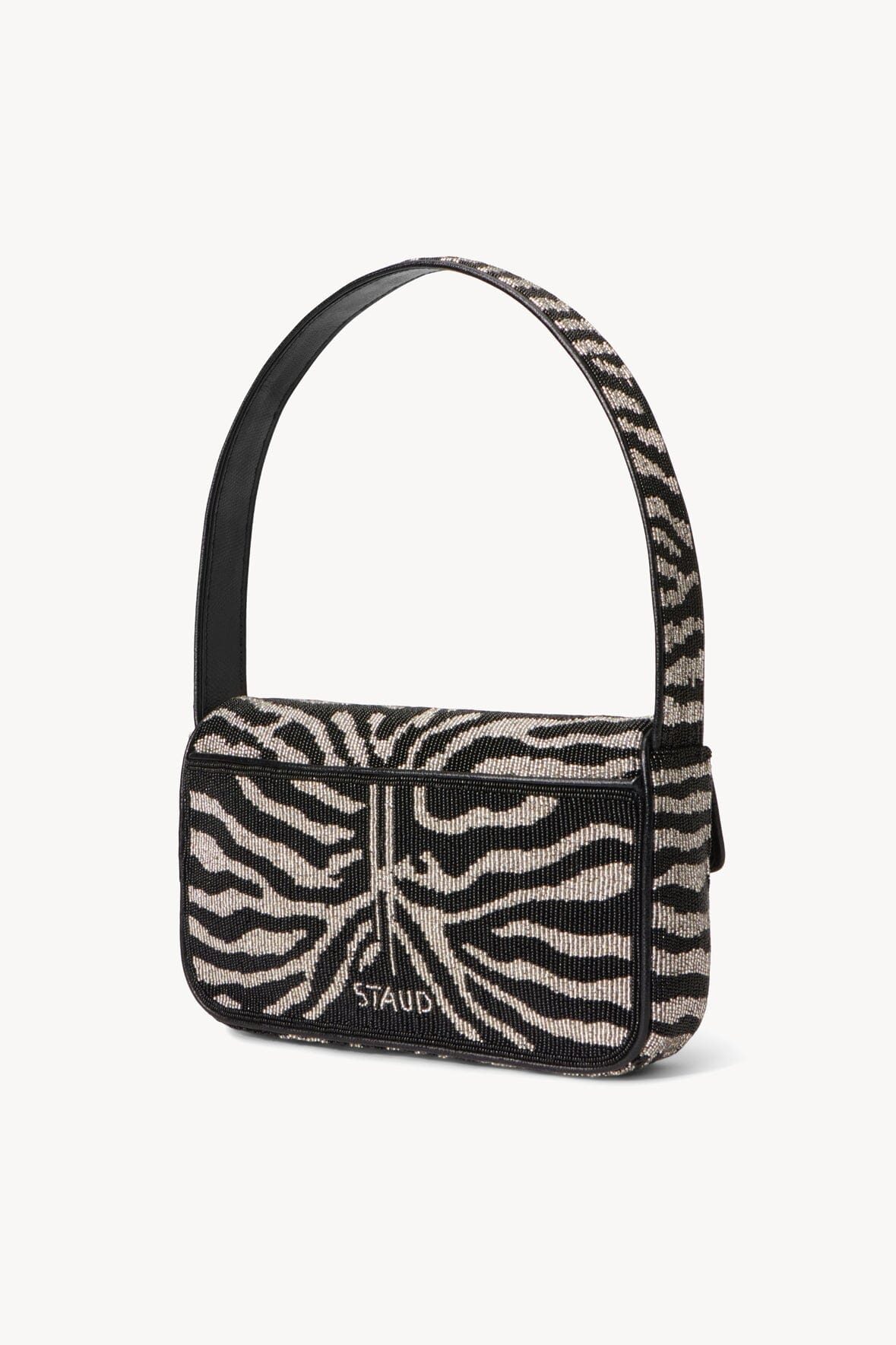 TOMMY BEADED BAG BLACK WHITE